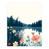 Nature Lake Calm Botanical (Print Only) thumbnail