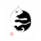 Ying yang Cat (Print Only) thumbnail