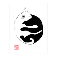 Ying yang Cat (Print Only)