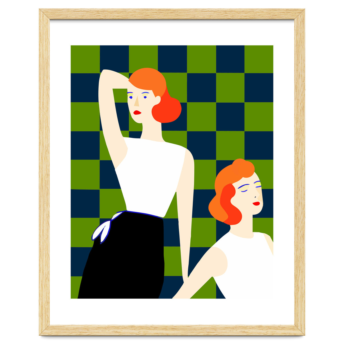 Moods, Checkers Girl Friends Chic Chess, Modern Bohemian Eclectic Woman Girl Boss, Bff Fashion Style