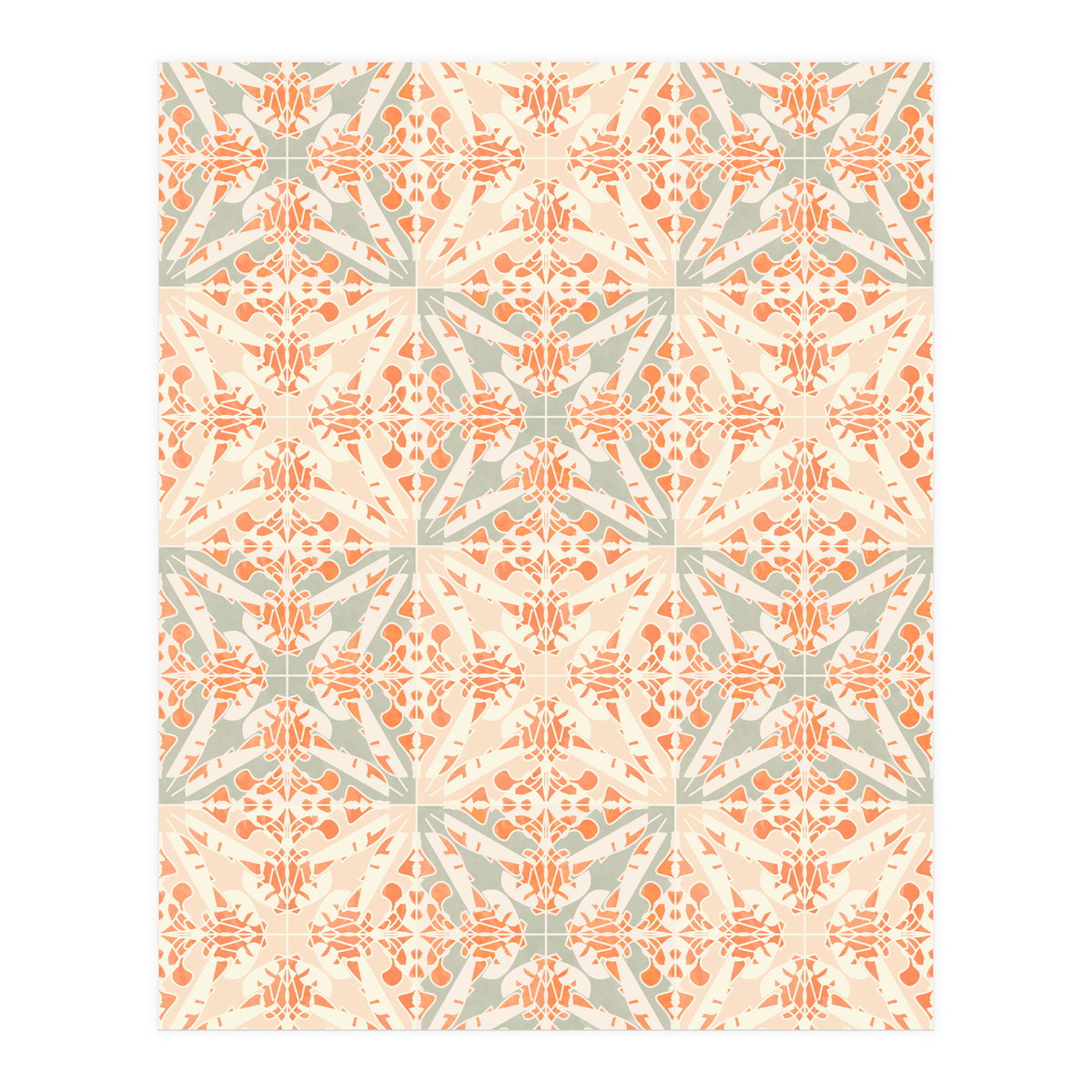 Coral Moth Tiles (Print Only)