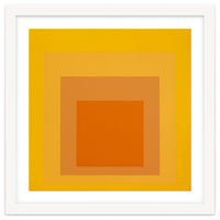 JOSEF ALBERS - HOMAGE TO THE SQUARE YELLOW ORANGE 2. HIGH RESOLUTION
