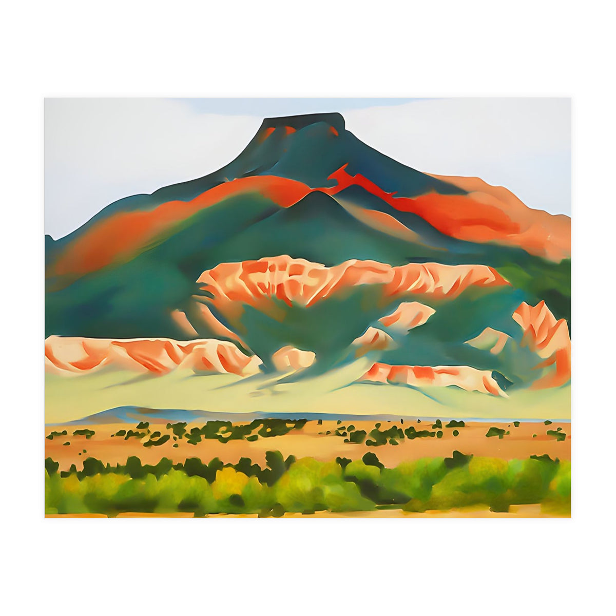 Georgia O’Keeffe – My Front Yard, Summer (1941) | Vibrant Southwestern Landscape in Modernist Style (Print Only)