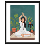 Serene Yoga Pose FitnessIllustration thumbnail