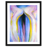 Georgia O’Keeffe – Grey Line with Black, Blue and Yellow (1923) | Elegant Abstract Modernist Composition with Bold Color Contrast thumbnail