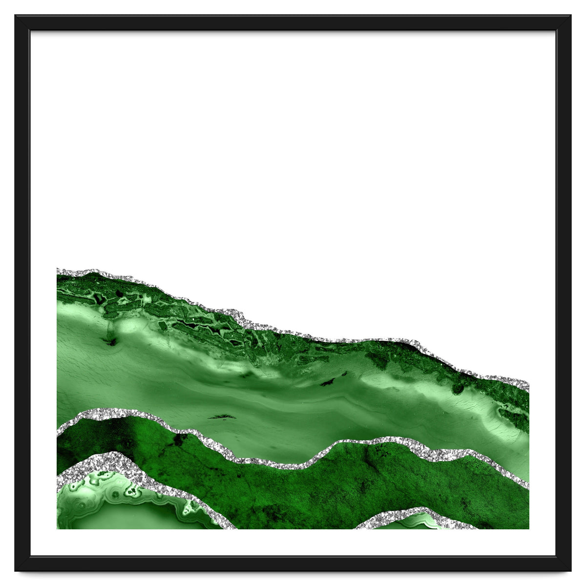 Green & Silver Agate Texture 06