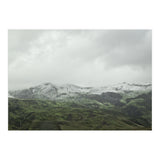 Snow-covered green mountains - Iceland (Print Only) thumbnail
