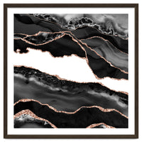 Black & Rose Gold Agate Texture 06