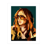 Jennifer Lopez Celebrity Art Retro Style Illustration (Print Only) thumbnail