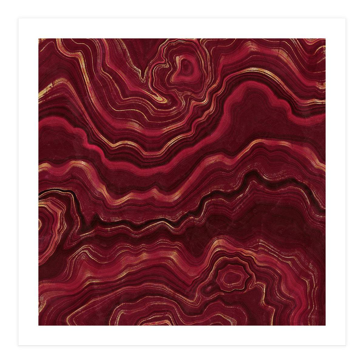 Red Agate Texture 08  (Print Only)