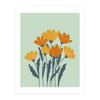 Orange and Yellow Flowers (Print Only)
