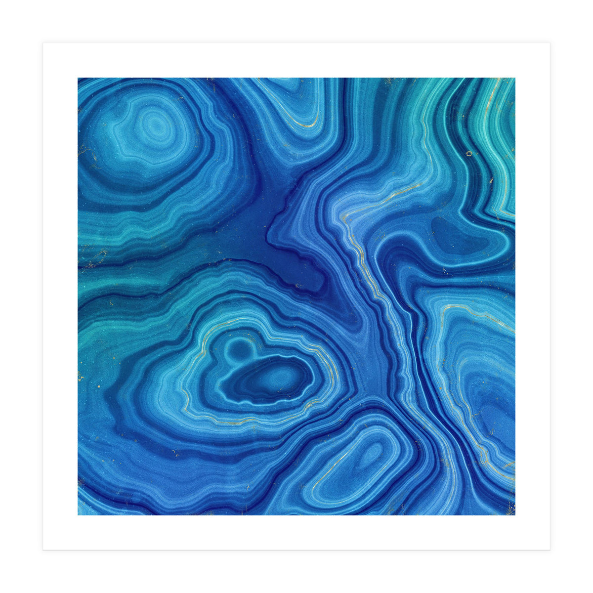 Blue Agate Texture 08 (Print Only)