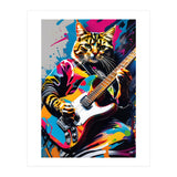 Cat Plays The Guitar, Graffiti (Print Only) thumbnail