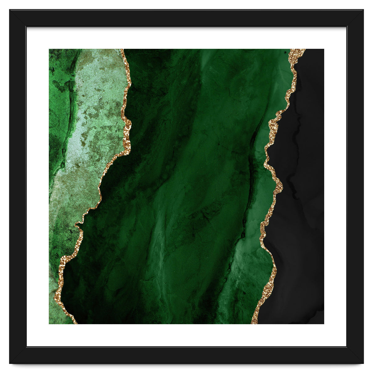 Green & Gold Agate Texture 01