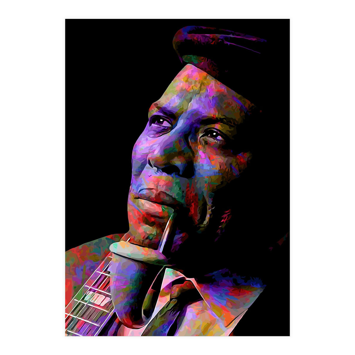 Howlin Wolf American Blues Musician Legend Colorful (Print Only)