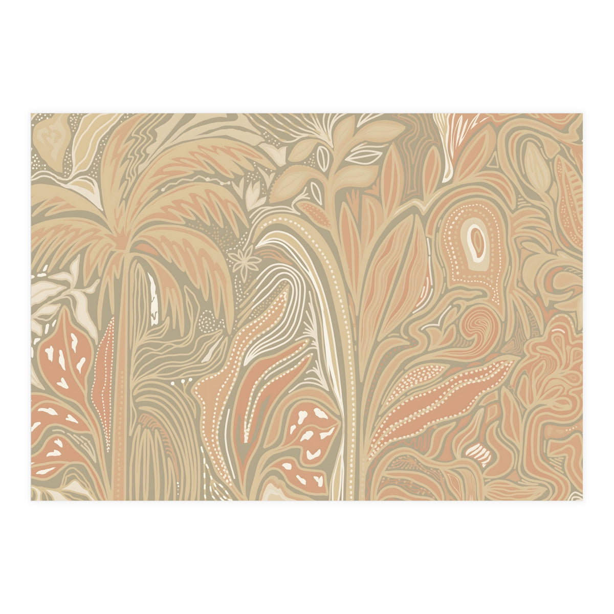 Palmae Mysticae Biege Rustic  (Print Only)