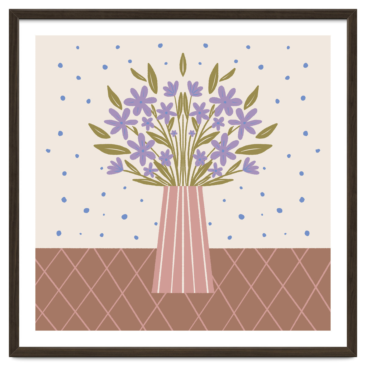 Flower Vase Mocha Mousse