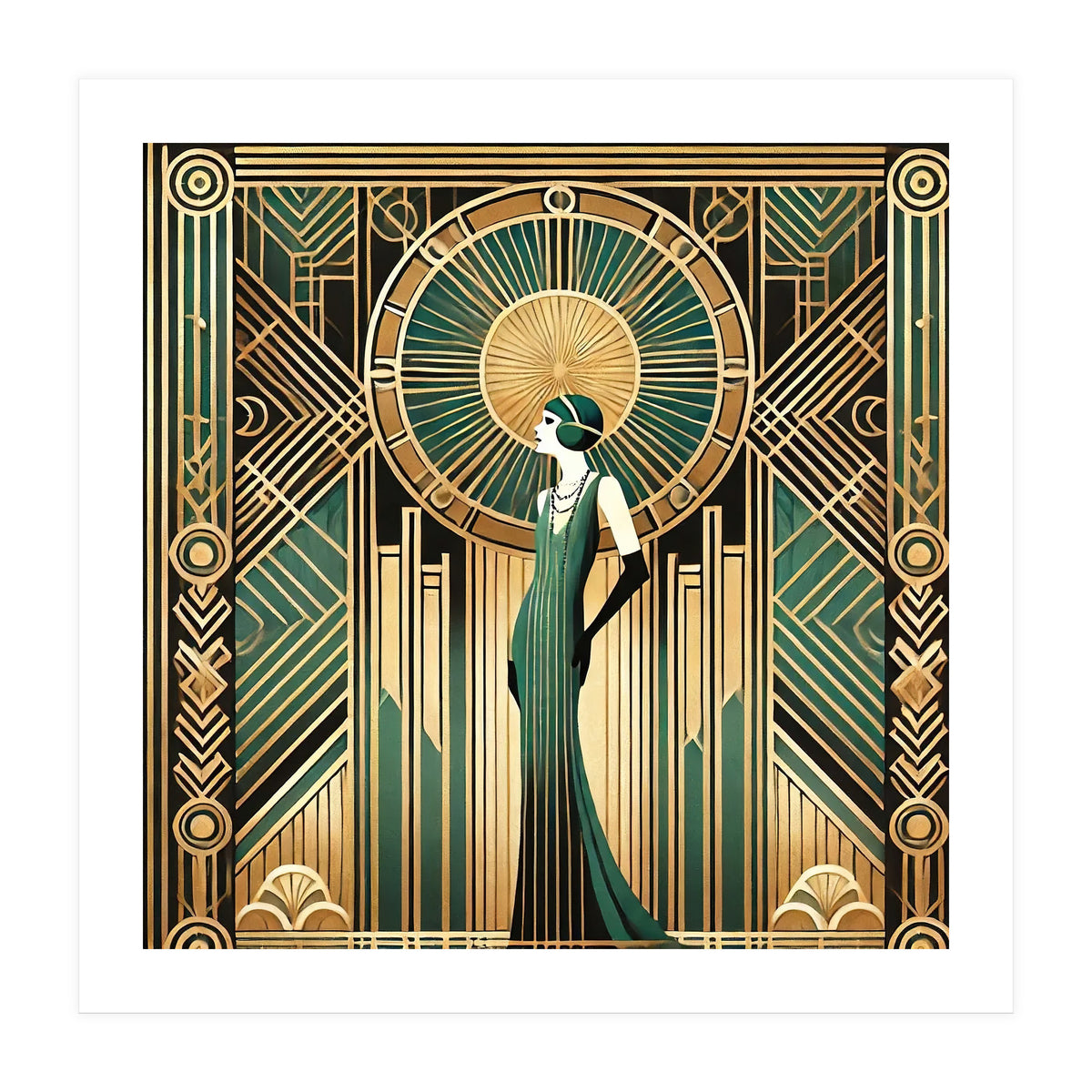 Opulent Elegance A Tribute To Art Deco (Print Only)