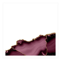 Burgundy & Gold Agate Texture 27 (Print Only)