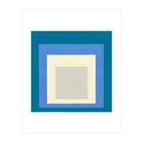 JOSEF ALBERS - HOMAGE TO THE SQUARE: BLUE WHITE GREY (Print Only) thumbnail