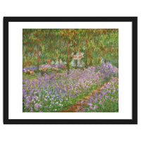 Le jardin a Giverny. Oil on canvas.