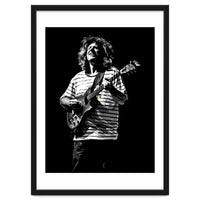 Pat Metheny American Jazz Guitarist Legend in Monochrome