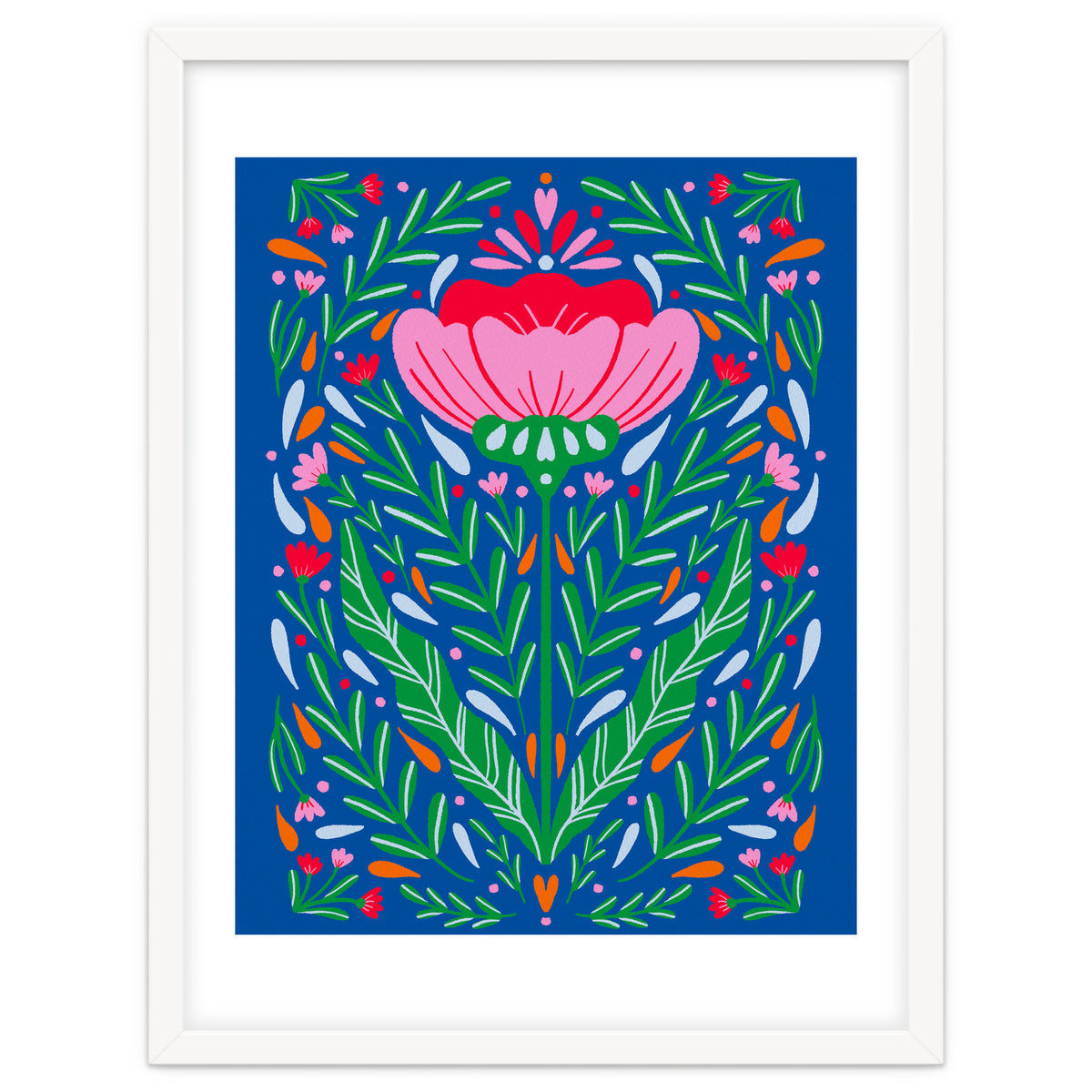 Bold Symmetrical Floral