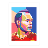Iniesta pop art portrait (Print Only)