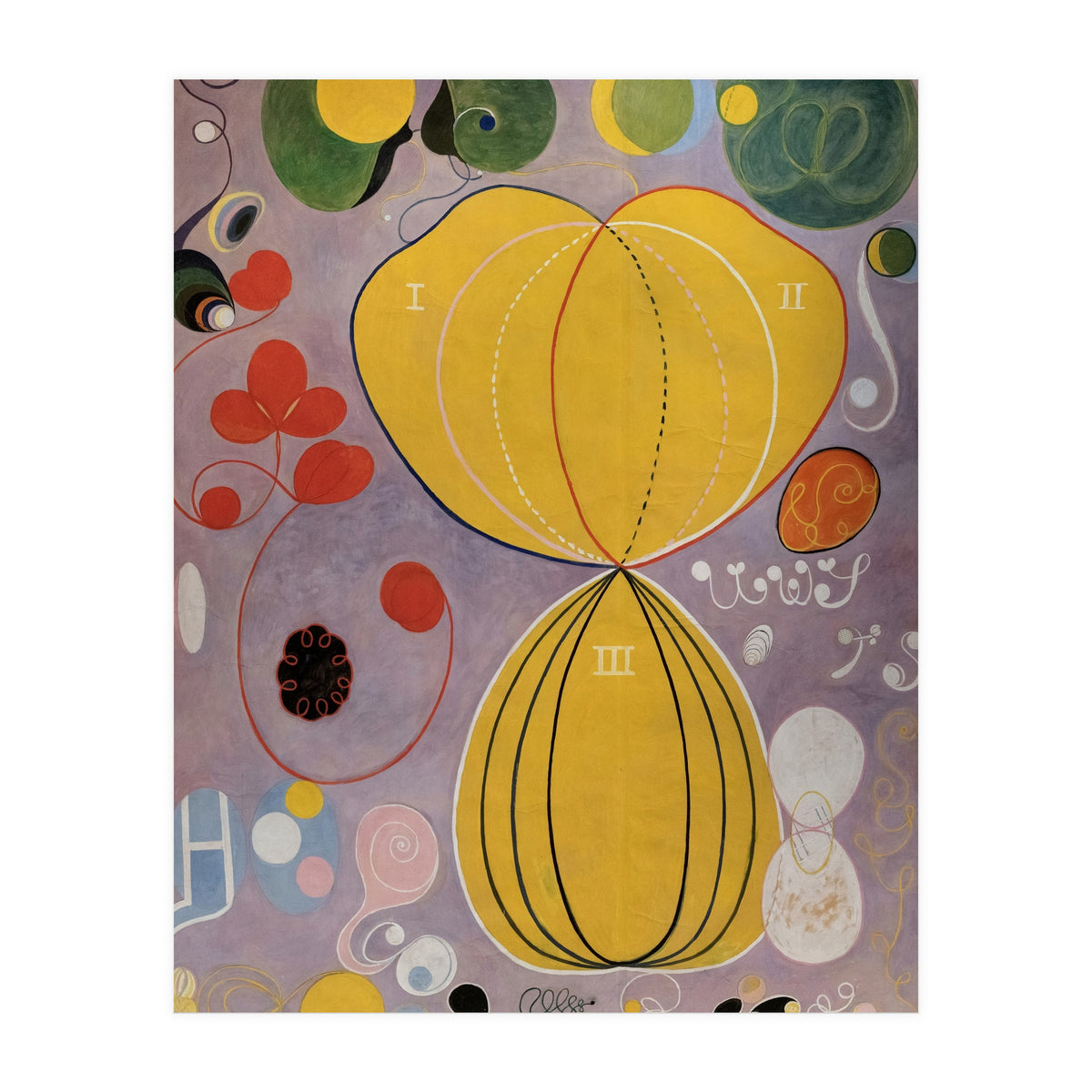 Hilma af Klint - The Ten Largest No 5 Adulthood Abstract Spiritual Art (Print Only)