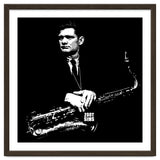 Zoot Sims American Jazz Saxophonist in Grayscale thumbnail