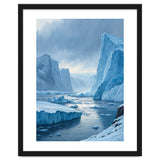 Majestic Arctic Icebergs and Glacial Valley thumbnail
