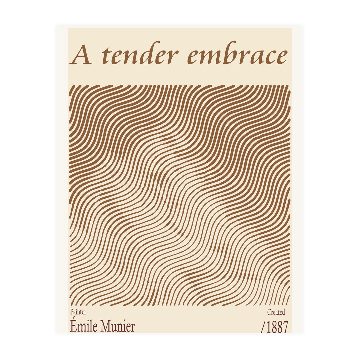 A Tender Embrace – Émile Munier (1887) (Print Only)