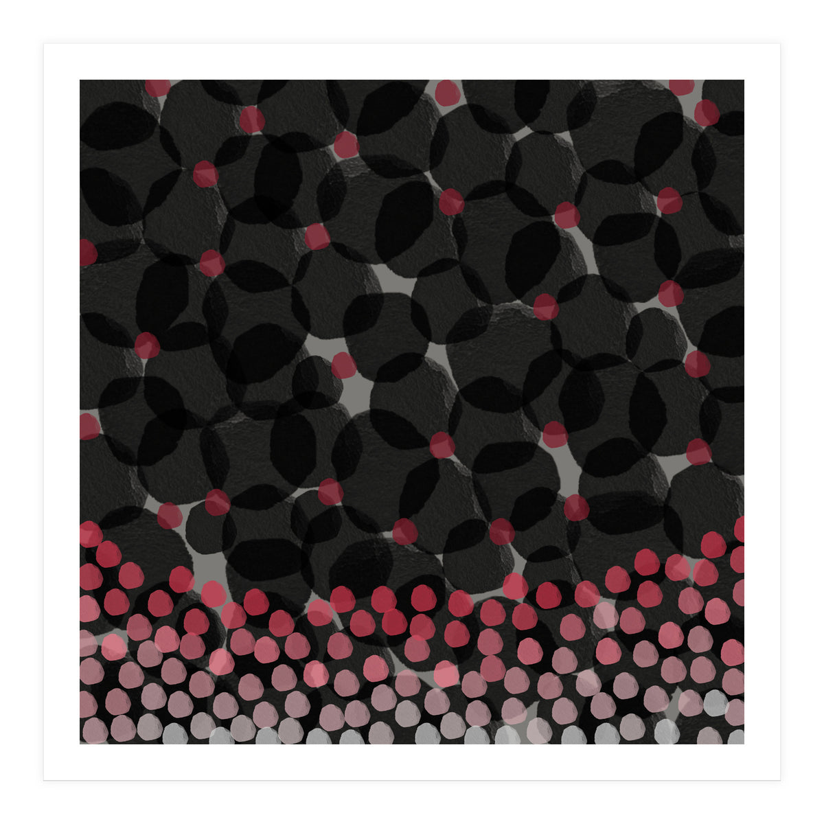 Dark Watercolor Florals (Print Only)