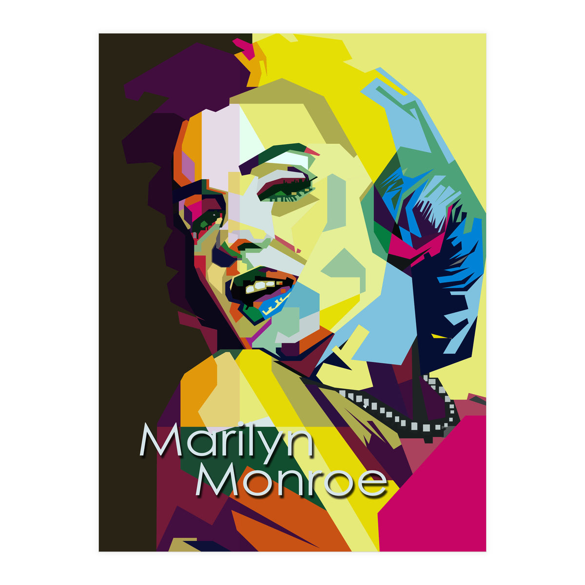 Marilyn Monroe Beauty Actress Pop Art Wpap (Print Only)