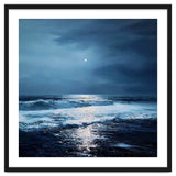 Midnight Seascape with Moonlight Reflecting thumbnail