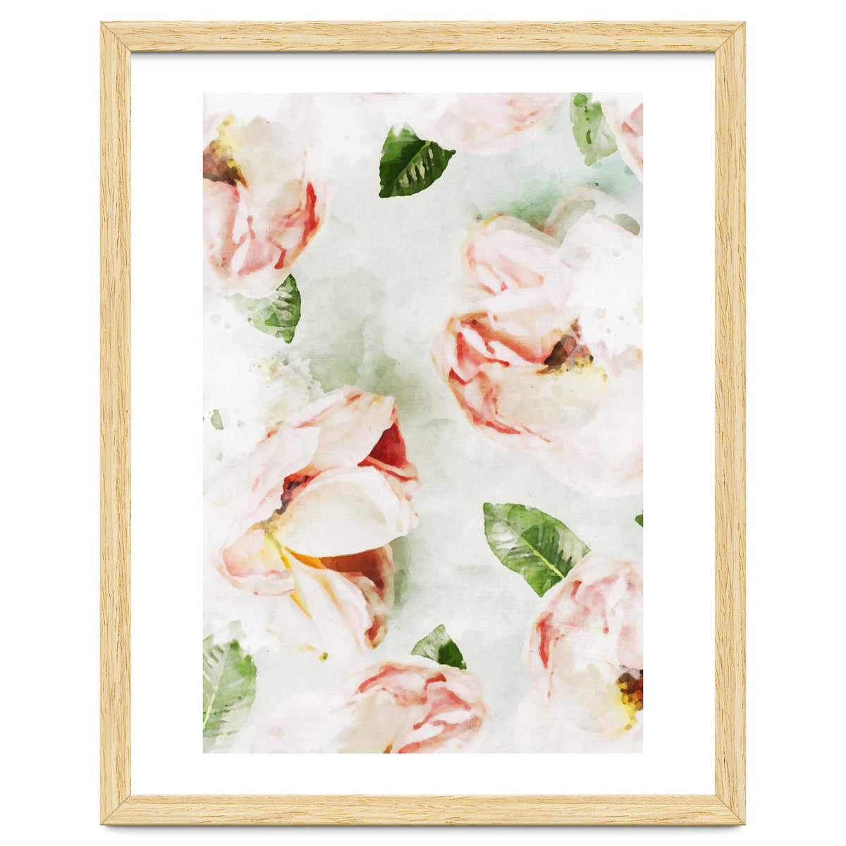 Roses & Foliage Watercolor