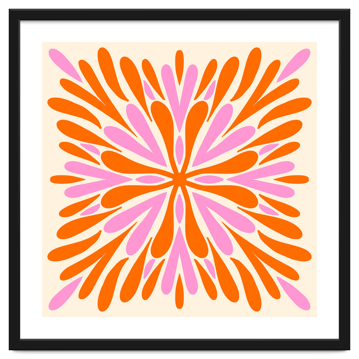 Symmetry Petals - pink and orange