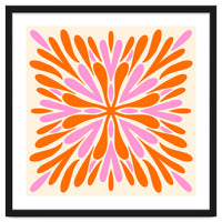 Symmetry Petals - pink and orange