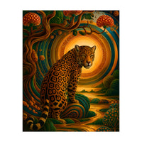 Leopard in Retro Contemporary Aesthetics (Print Only)