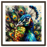 Vibrant Peacock Portrait thumbnail