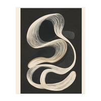 Monochrome Flow Abstract Line Movement (Print Only)
