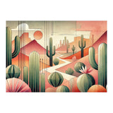 Art Deco Desert Cacti (Print Only) thumbnail