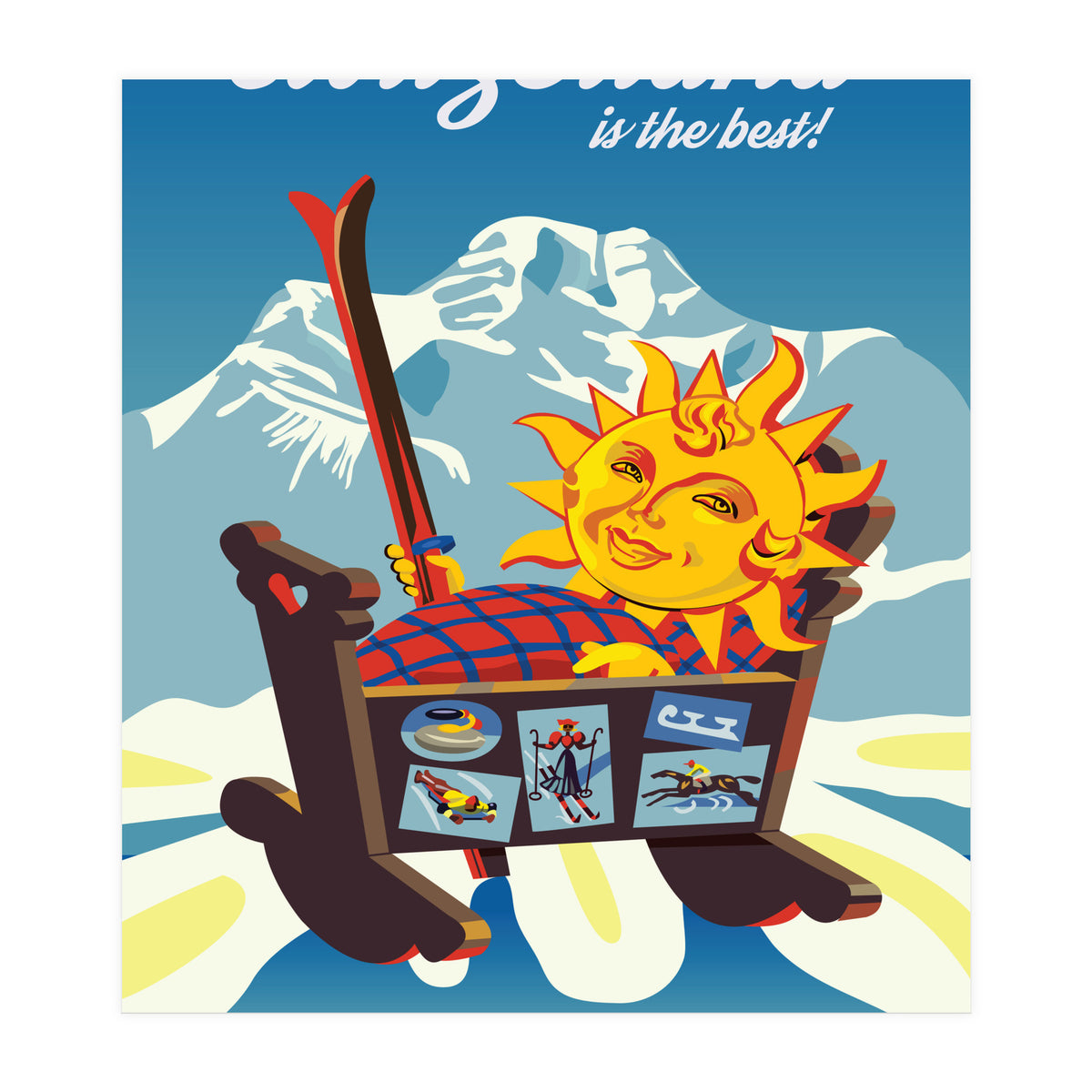 Switzerland, the Cradle of Ski Sports (Print Only)