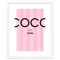 Paris Fashion Quote Art, Coco Chanel, Chic Decor