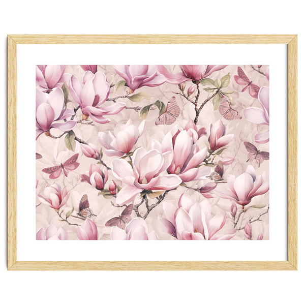 Magnolia And Butterfly