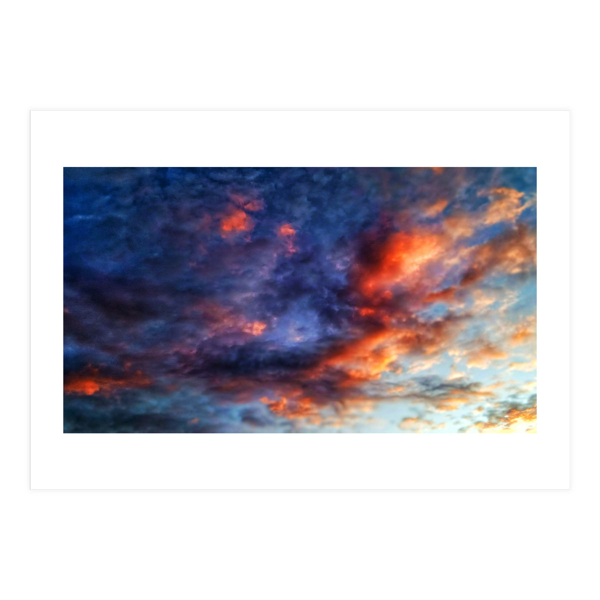 Cloudy sky at sunset  (Print Only)