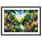 Watercolor Tropical Birds In The Jungle thumbnail
