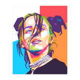 Billie Eillish wpap art  (Print Only) thumbnail