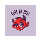 Cute as Hell Devil with Dark Text (Print Only) thumbnail