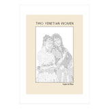Two Venetian Women – Eugene de Blaas (ascii art)  (Print Only) thumbnail